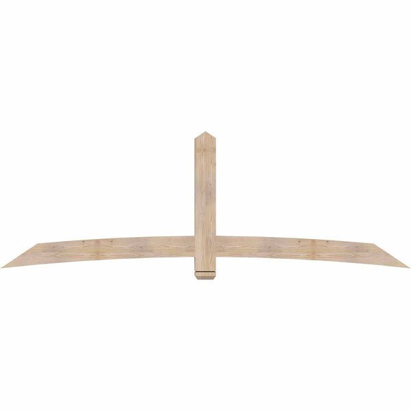 Ekena Millwork Bellingham Smooth Timber Gable Bracket, Douglas Fir, 108"W x 36"H x 3 1/2"D x 5 1/2"F, 8/12 Pitch GBW108X36X0406BEL00SDF - main